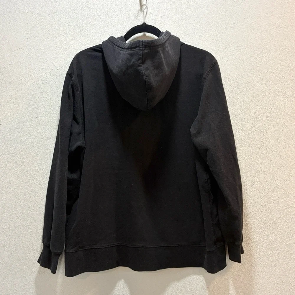 The North Face Black Full-Zip Hoodie Womens Size XL Black Sweatshirt Jacket - Picture 4 of 5